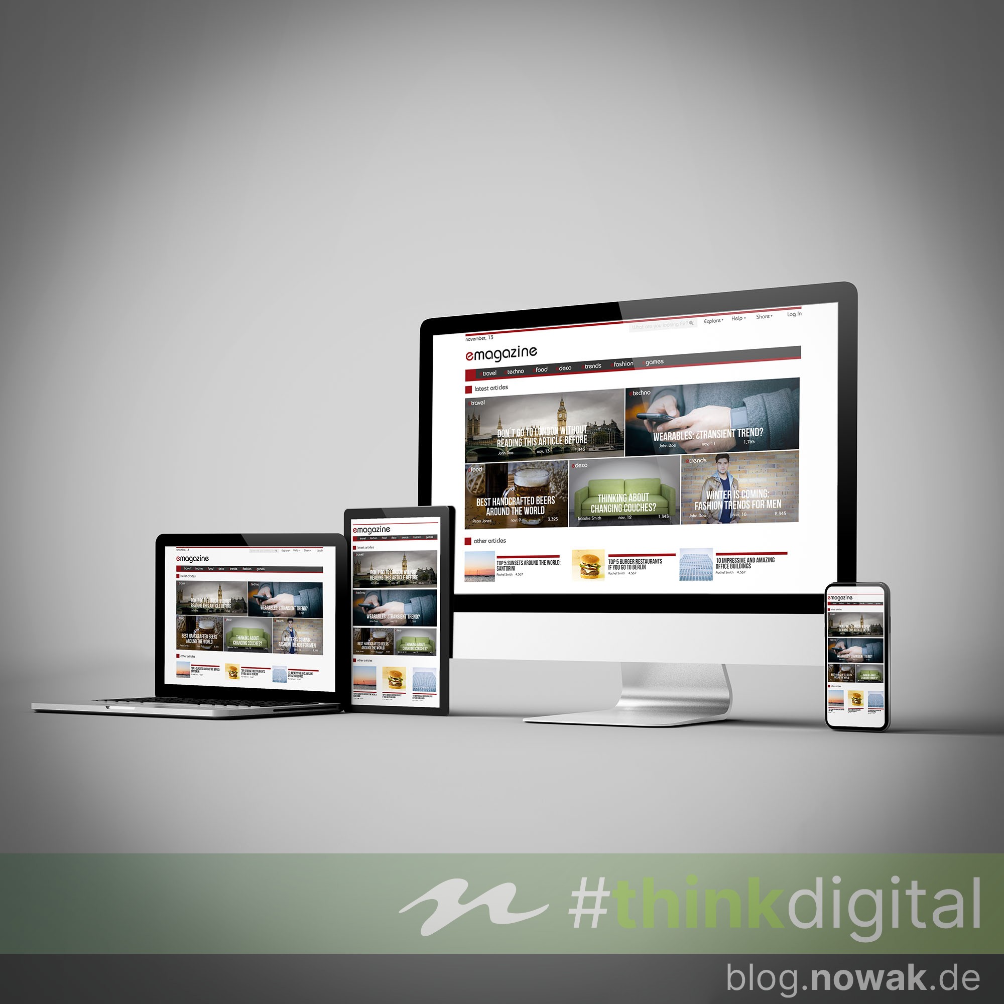 Responsive Webdesign: Warum Benutzerfreundlichkeit auf allen Endgeräten ...