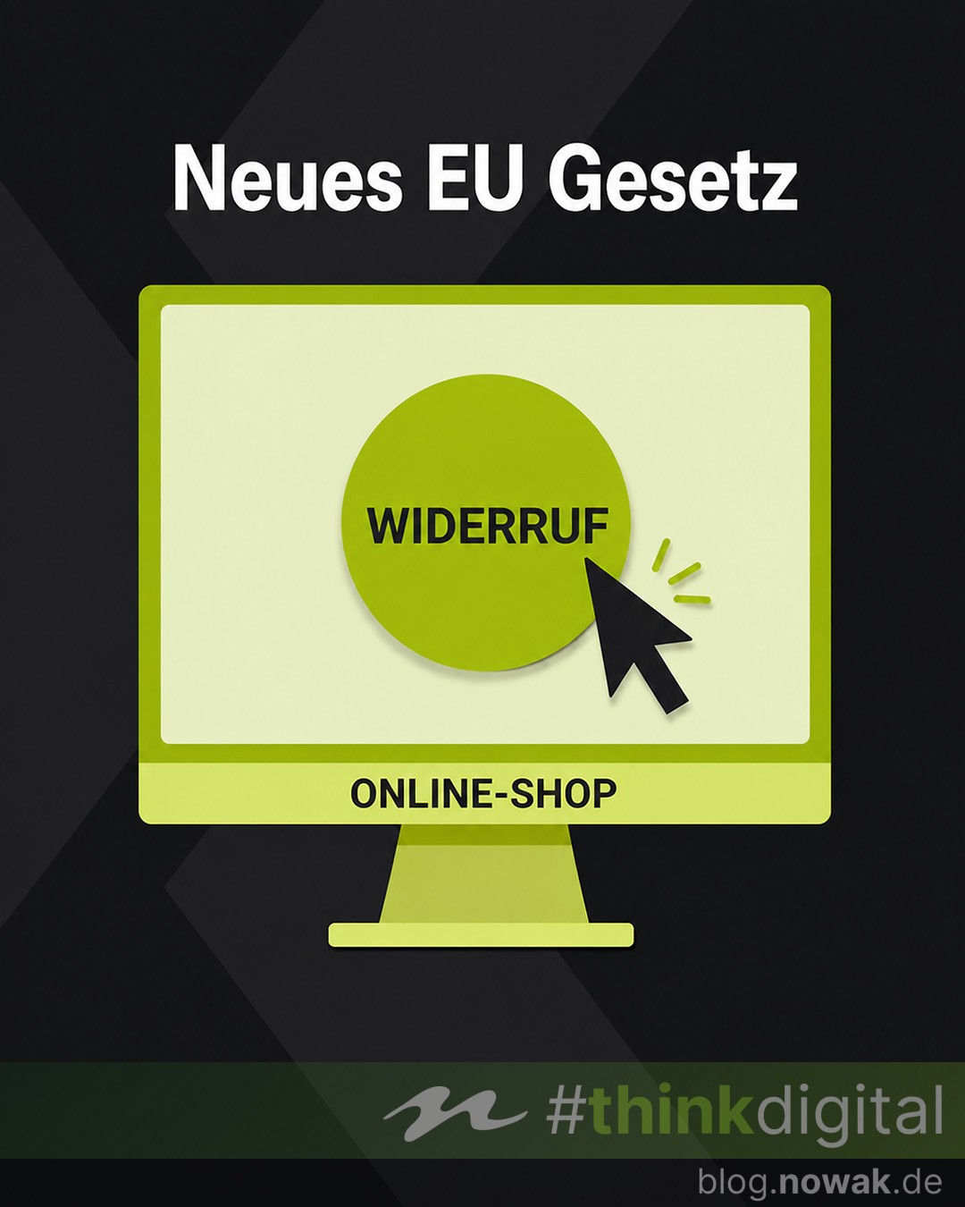 Neues EU-Gesetz: Widerruf-Button für Online-Shops
